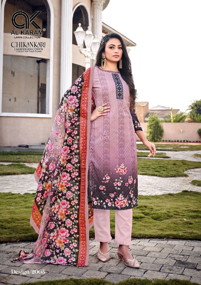 Al Karam Chikankari Vol 2 Wholesale Karachi Cotton Dress Material